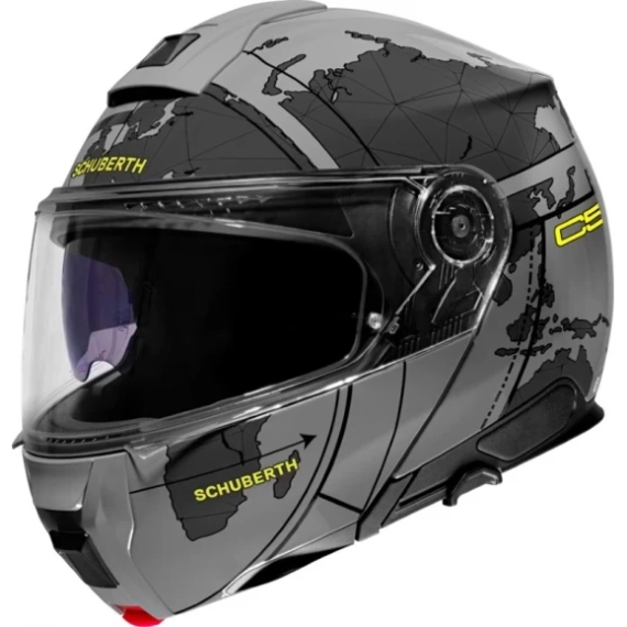 Schuberth C5 Globe Grå Åpnings Hjelm MC