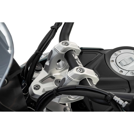 Wunderlich ERGO+ handlebar riser - silver
