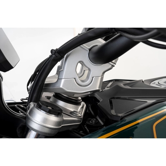 Wunderlich ERGO+ handlebar riser - silver