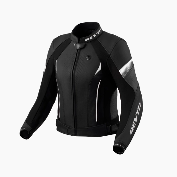 Revit Xena 4 MC Skinn Jakke Dame Sort/Hvit