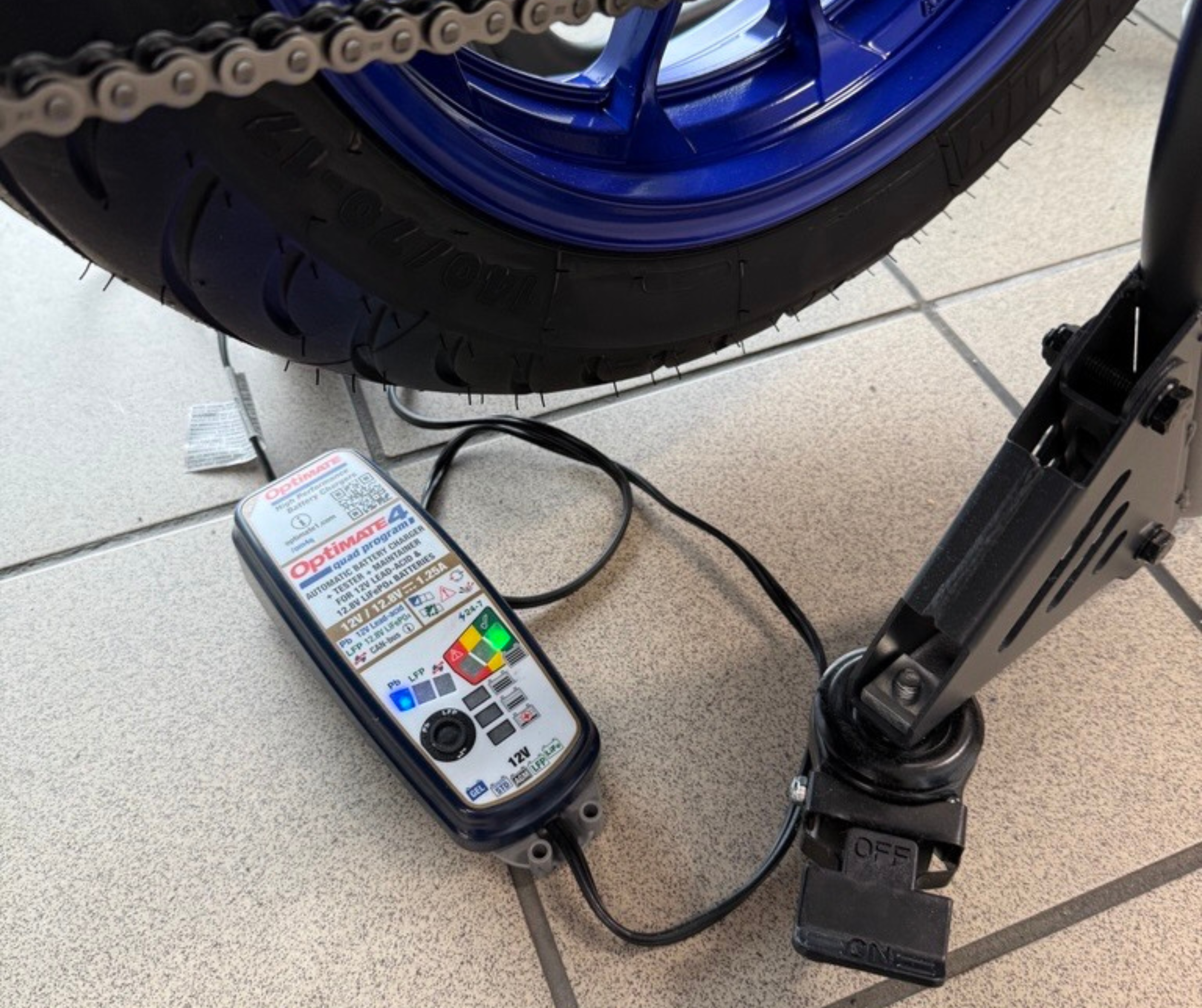 Optimate 4 Quad Premium lader , Speed Motorcenter, Speed MC, Sandefjord, MC
